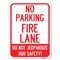 Signmission No Parking Fire Lane-Do Not Jeopardize Our Alum Rust Proof Parking Sign, 18" x 24", A-1824-23730 A-1824-23730 - alternate 1